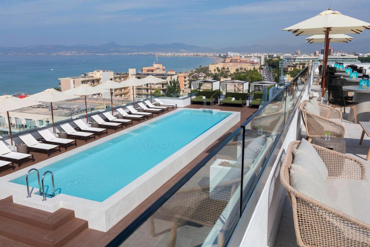 Hm Ayron Park - Adults Only Hotel Playa de Palma  Ngoại thất bức ảnh Rooftop pool at the hotel